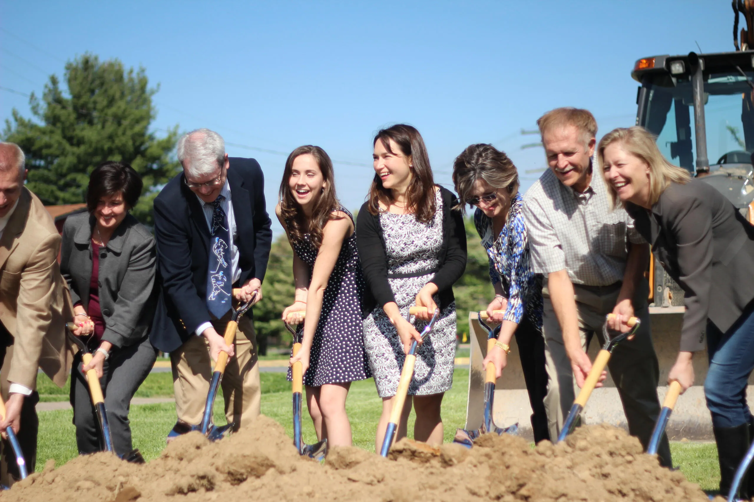 Amber Concepcion breaking ground on a State College Area School District building project